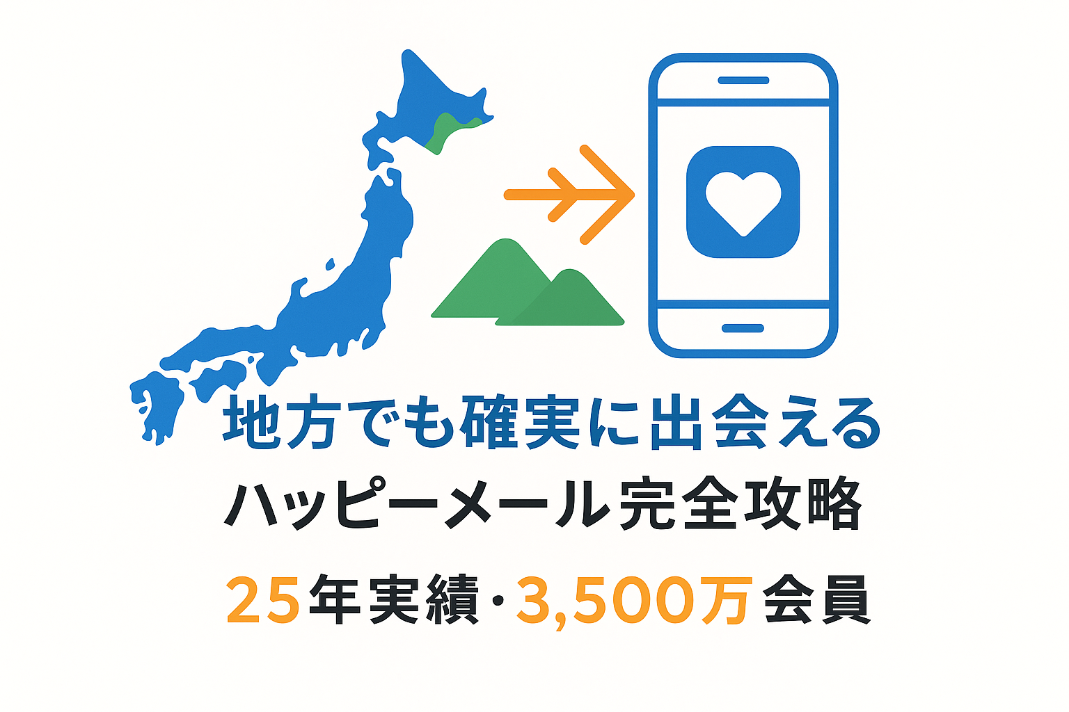 ハッピーメール完全攻略:地方でも確実に出会える理由