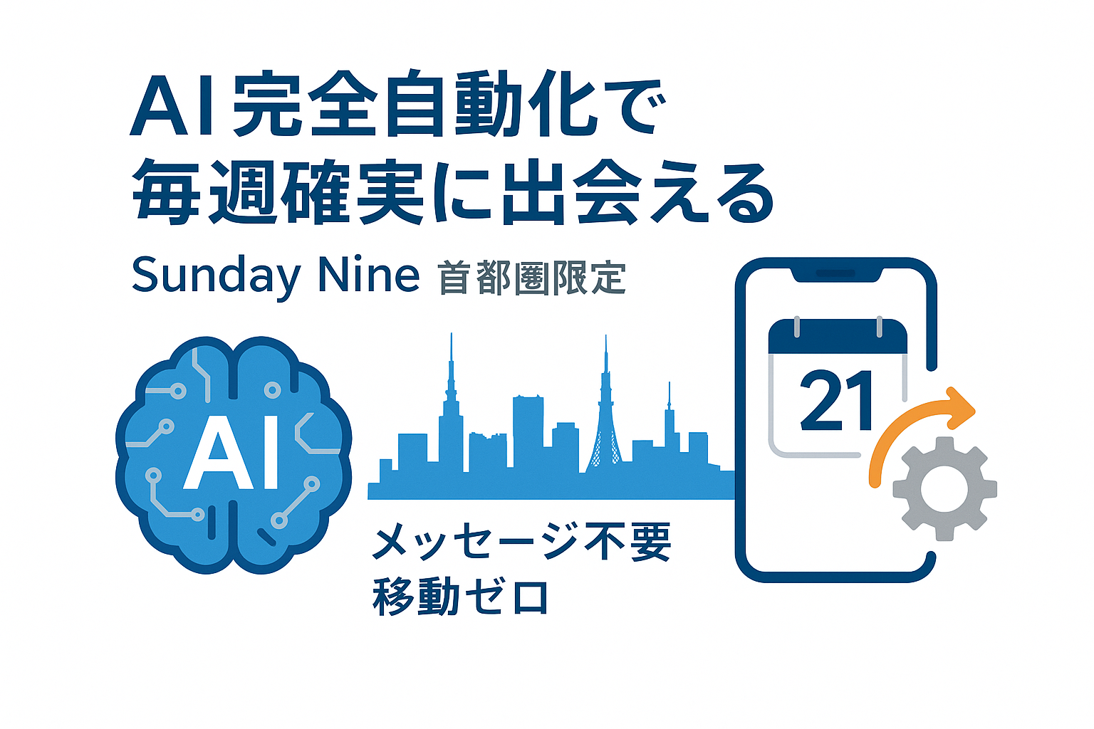 Sunday Nine完全解説:首都圏限定AI恋活の全て
