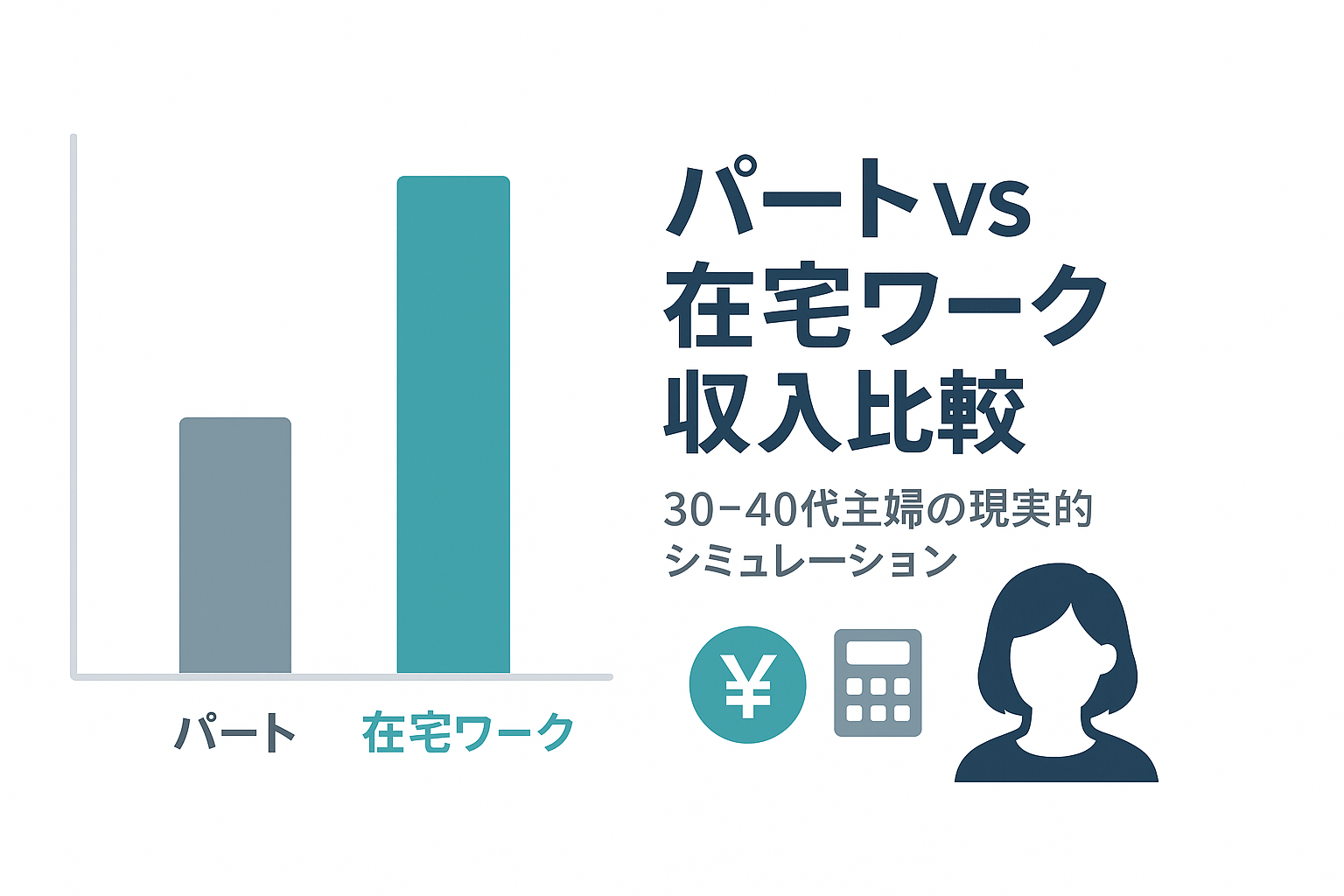 パートから在宅ワークに移る時の収入比較｜30-40代主婦の現実的な収入シミュレーション