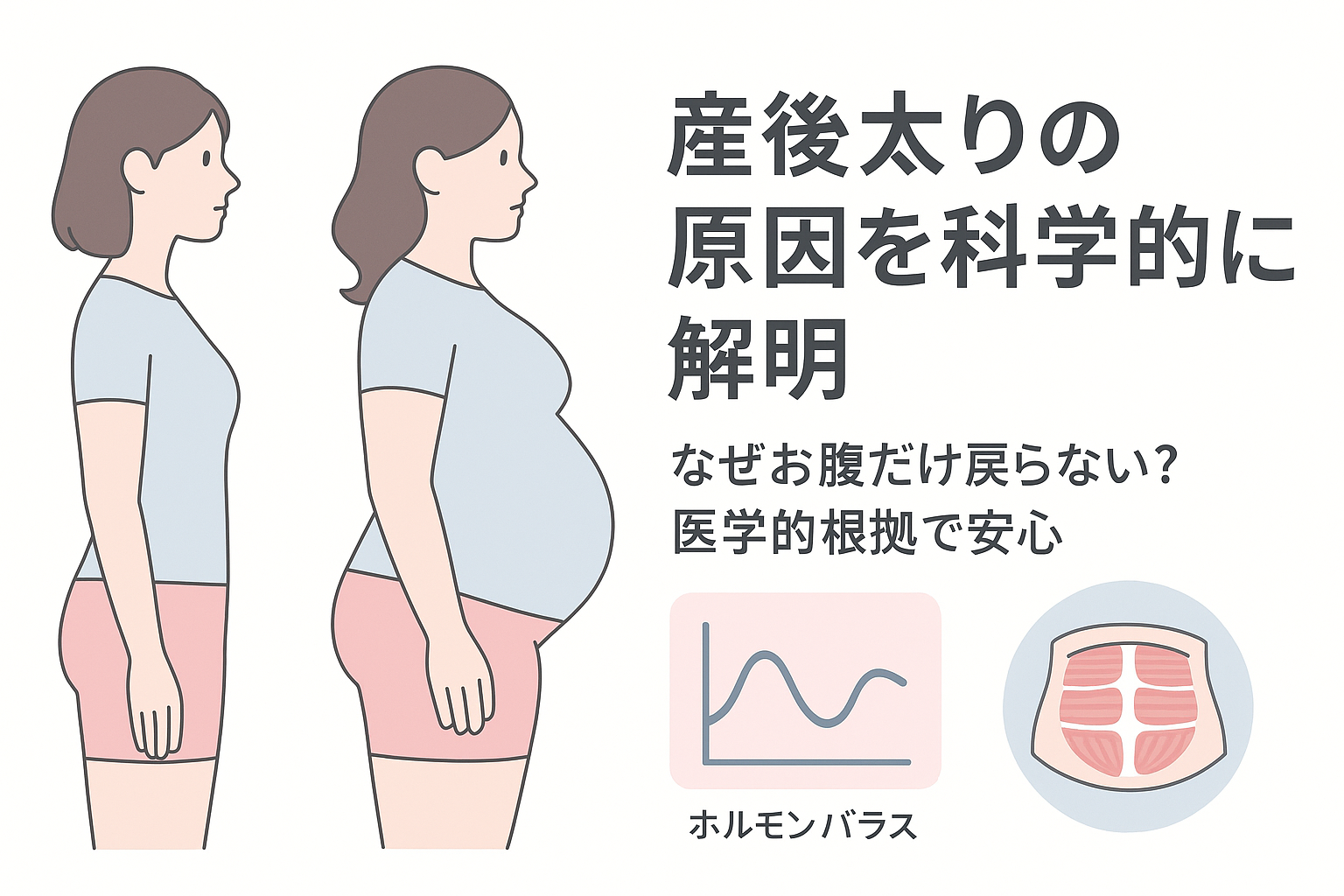 産後太りの原因を徹底解説！お腹が戻らない理由と適切な開始時期